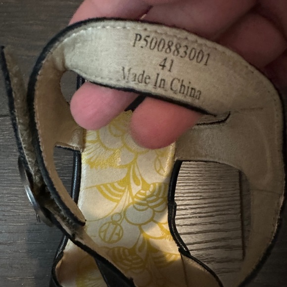 Fly London Rini Black Sandals 41 (10) - Picture 4 of 6